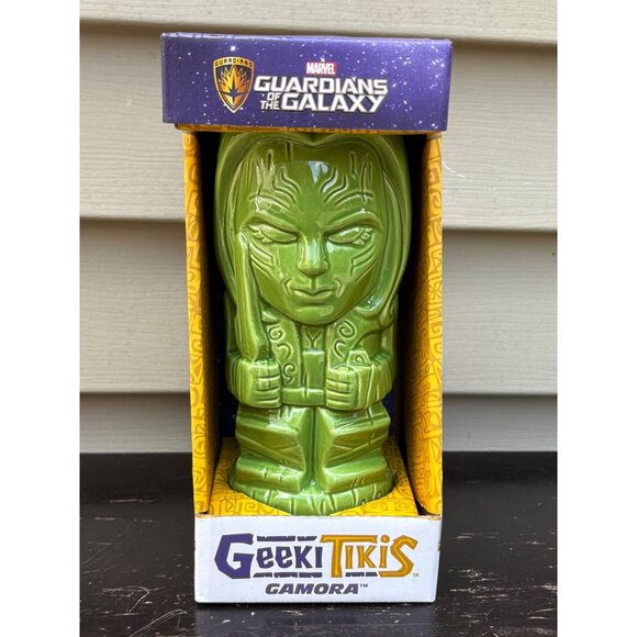 Marvel Guardians Of The Galaxy Geeki Tikis Gamora Ceramic Tiki Mug Green NIB - Picture 1 of 6
